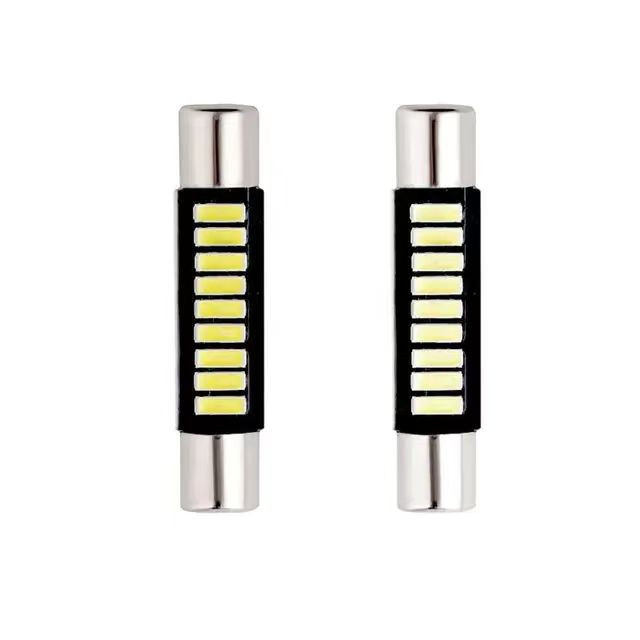 Светодиодный свет для чтения автомобиля T6 4014 9SMD 29мм 31мм плоская голова двойного типа B6 потолочный свет для косметического зеркала