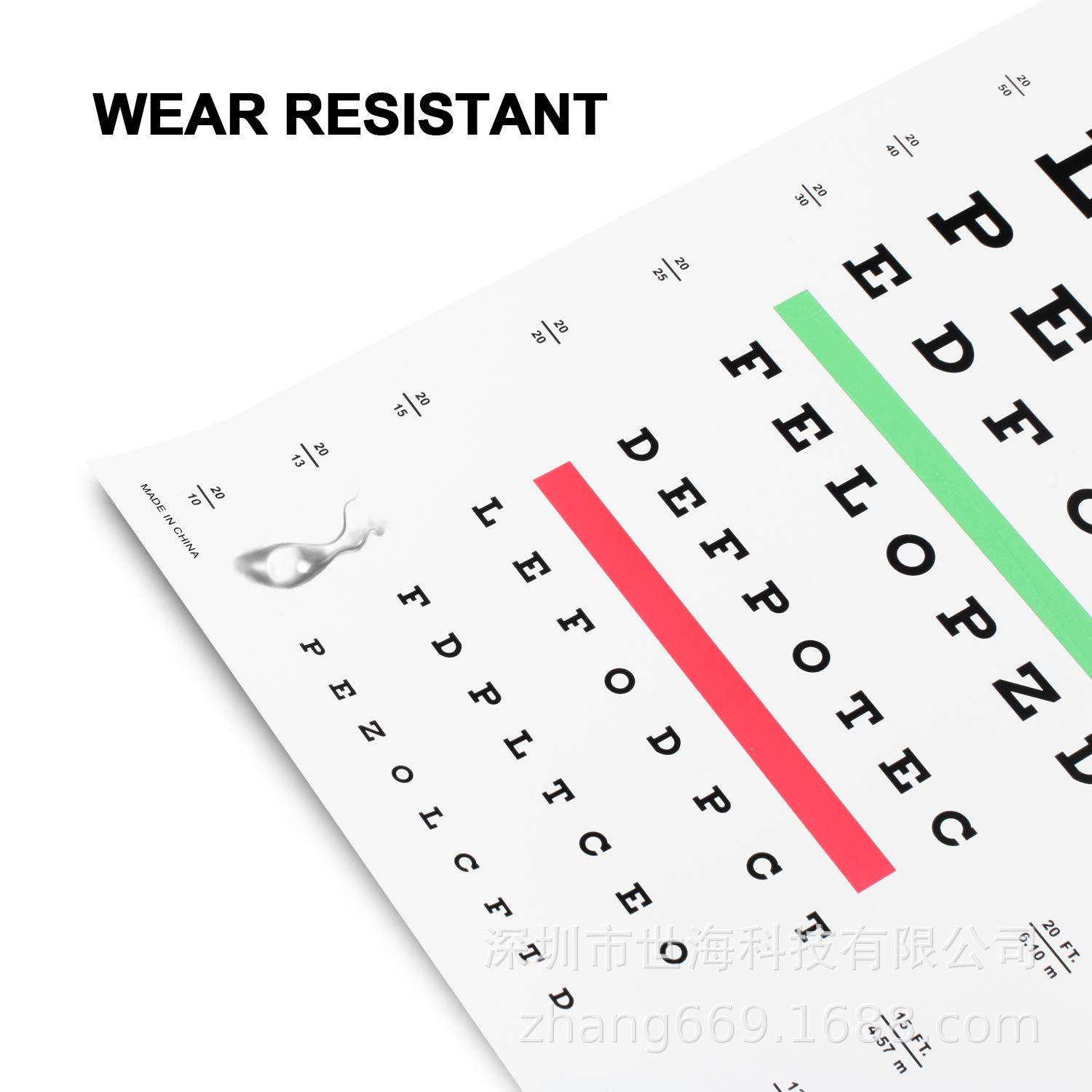 Spot 3 meters 5 meters adult visual acuity chart LED lamp standard vision comparison table international standard visual acuity chart