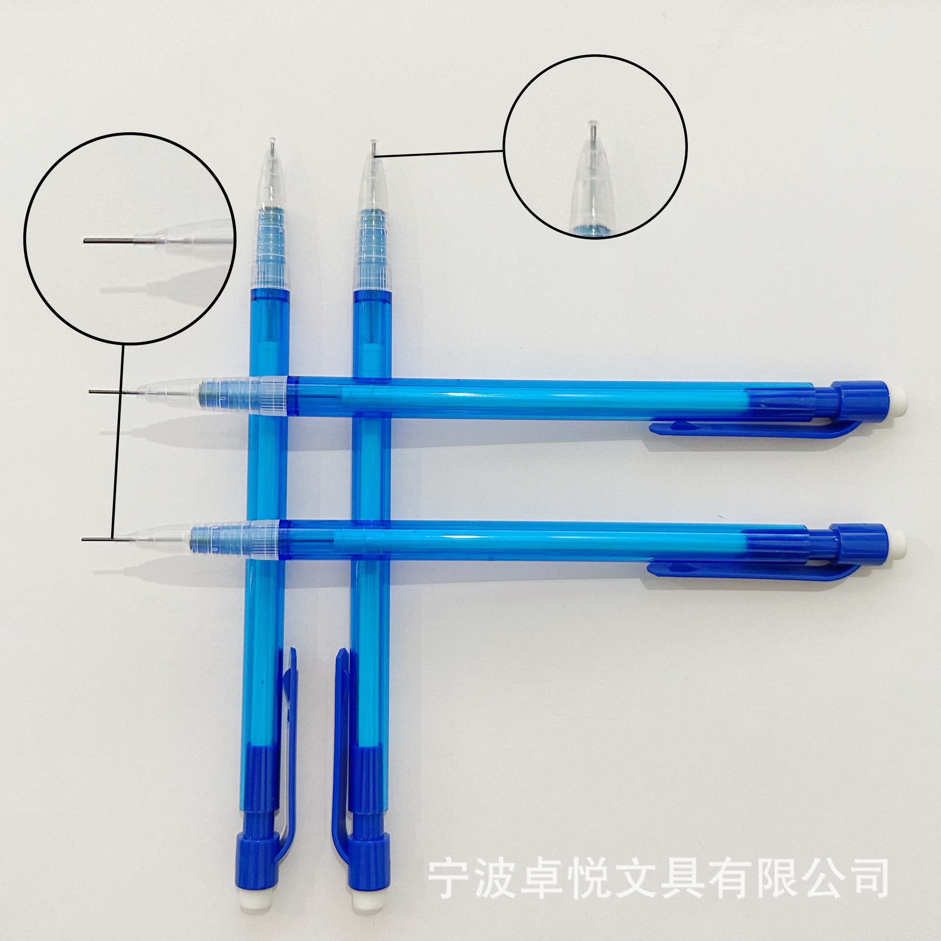 Cross-Border 0.7 Self-Contained Eraser Mechanical Pencil Export Plastic Simple Mechanical Pencil Writing Office Automatic Pencil