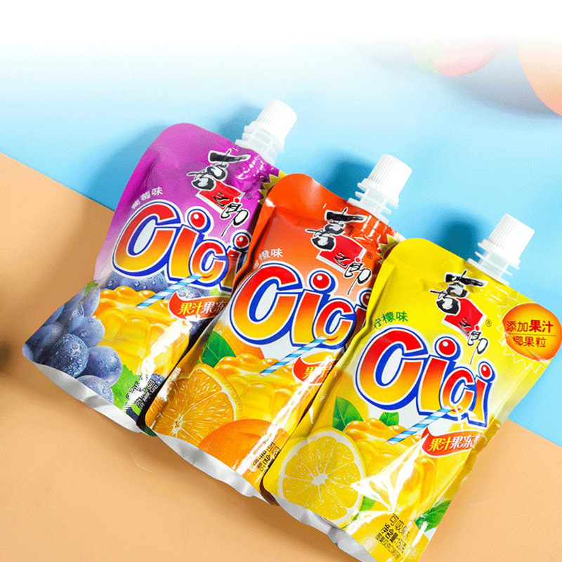 Xichiro Suction Jelly Summer Juice Suction Jelly Cool 150gcici Grape Flavor Lemon Flavor Jelly Snacks