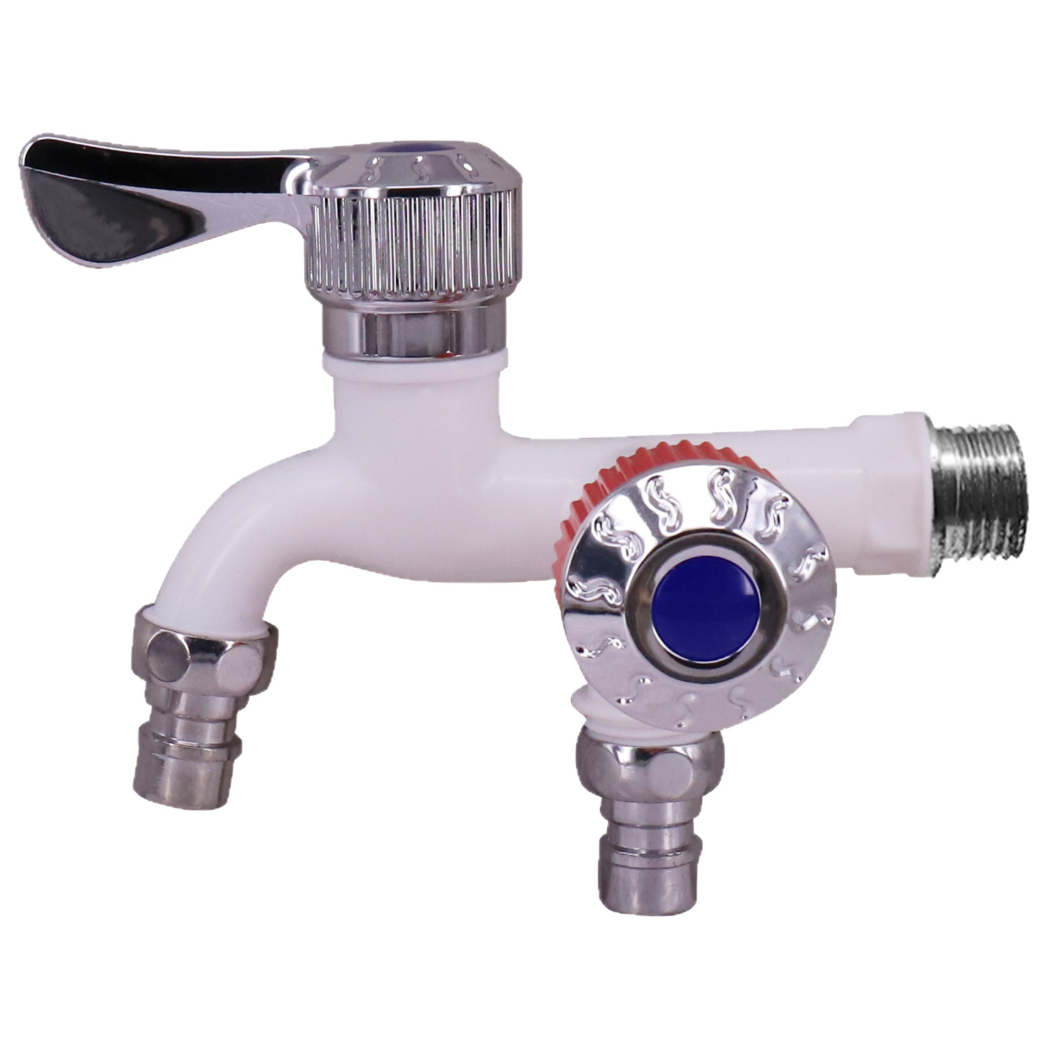 Wholesale one in two out one in two out faucet plastic steel plastic faucet can be connected to automatic washing machine