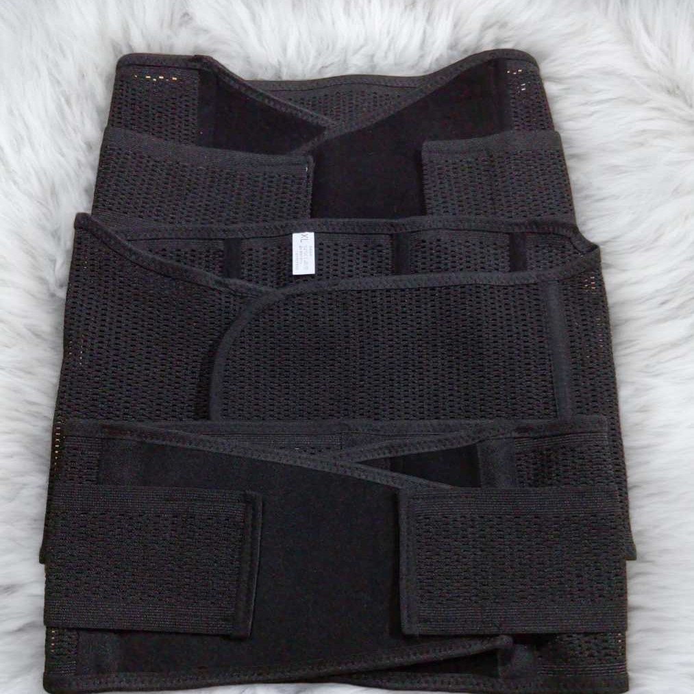 Hollow Pregnant Women's Confinement Belt Three-Piece Set Postpartum Abdominal Belt Hip Tightening Breathable Postpartum Girdle Set