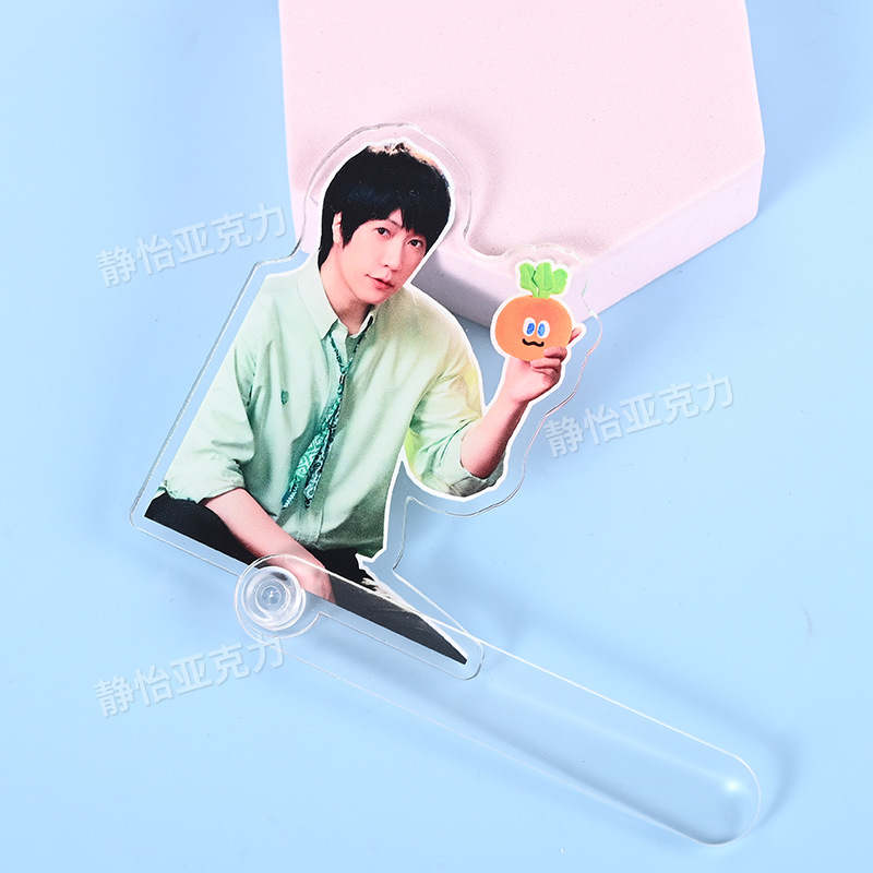 Acrylic Handheld Photo Check-In Card Customized Concert Selfie Stick DIY Star Peripheral Support Check-In Stick