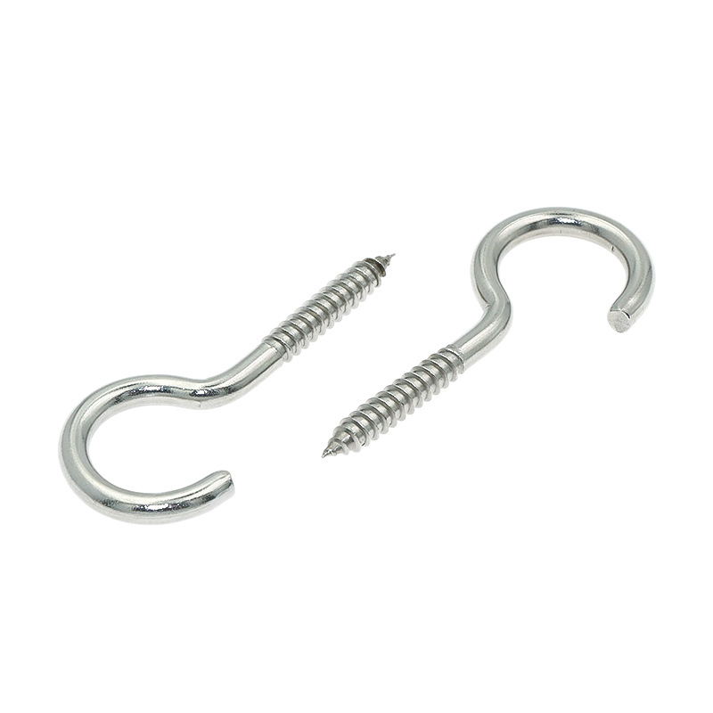 Factory spot 6.0*32*82 stainless steel self-tapping sheep eye ring hardware accessories ring lamp hook sheep eye hook screw