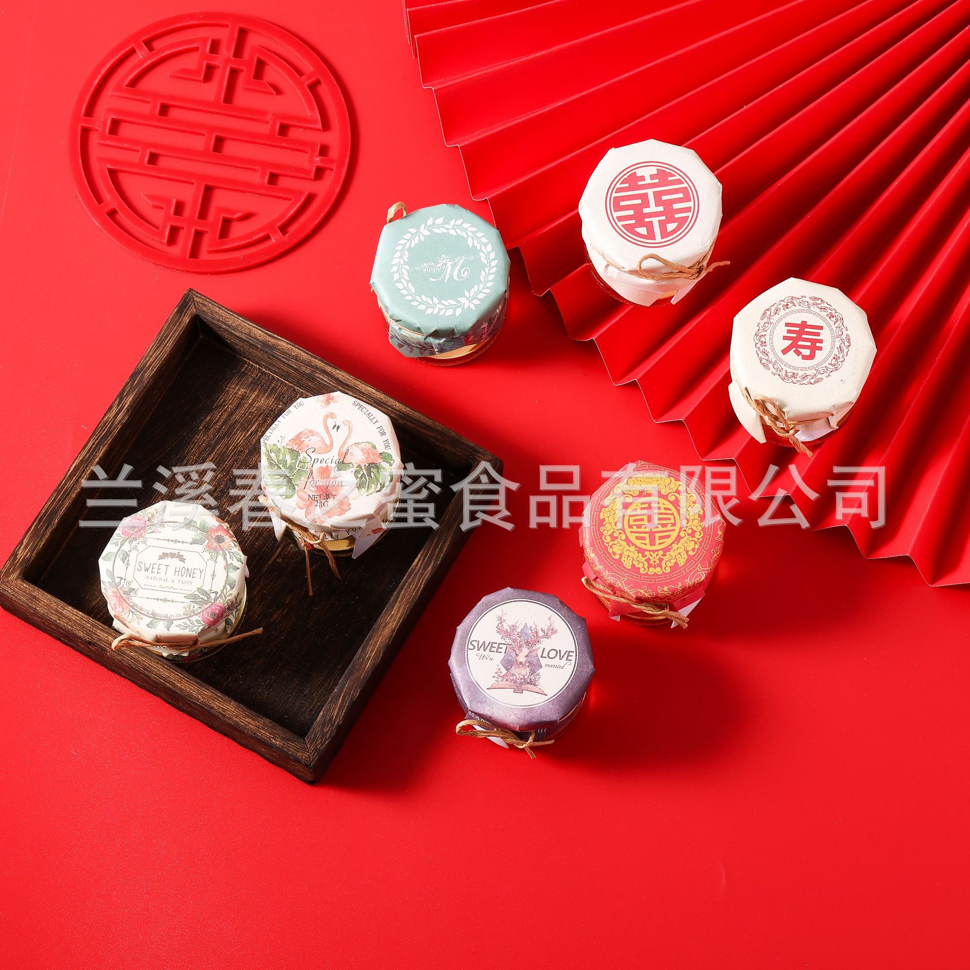 Spring Honey Wholesale 28g Paper Packaging Happy Honey Wedding Wedding Shop Souvenir Bee Field Large Quantity