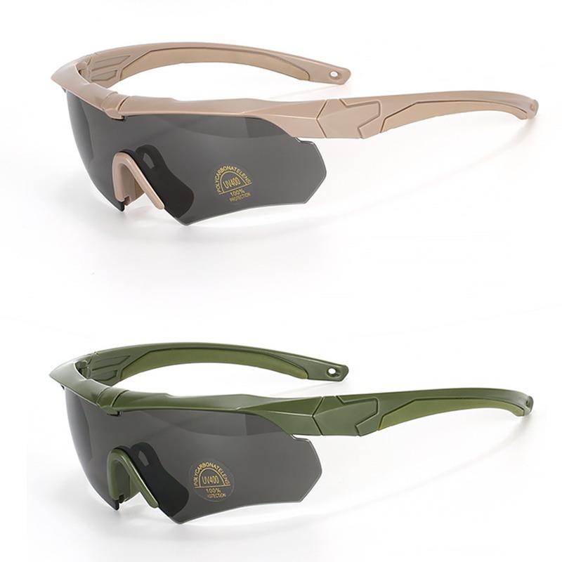 Spot Pc/Polarized Cs Tactical Glasses Outdoor Military Fan Protective Goggles Anti-Terrorism and Explosion-Proof Shooting Training Glasses