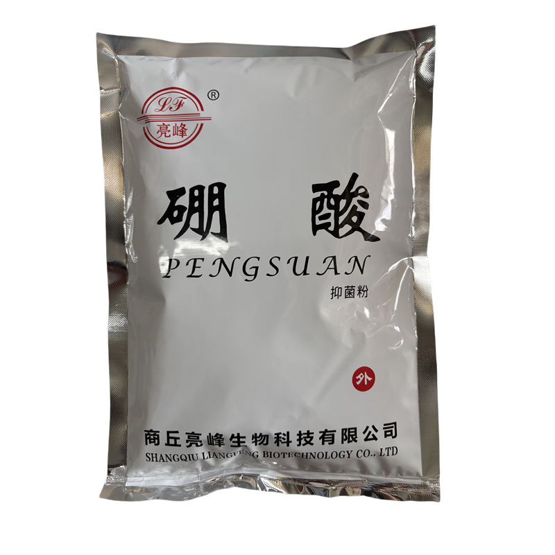 Medical Boric Acid Powder Ear Mite Bag for External Use on Skin, Dermatology Disinfectant Powder, Approximately 500g, Liangfeng Boric Acid Disinfectant Brand