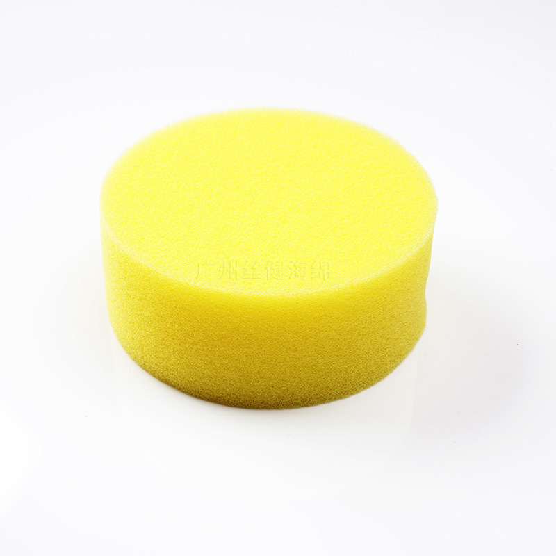 Factory direct waxing high density round sponge car wash beauty sponge polishing wax sponge 10*3cm