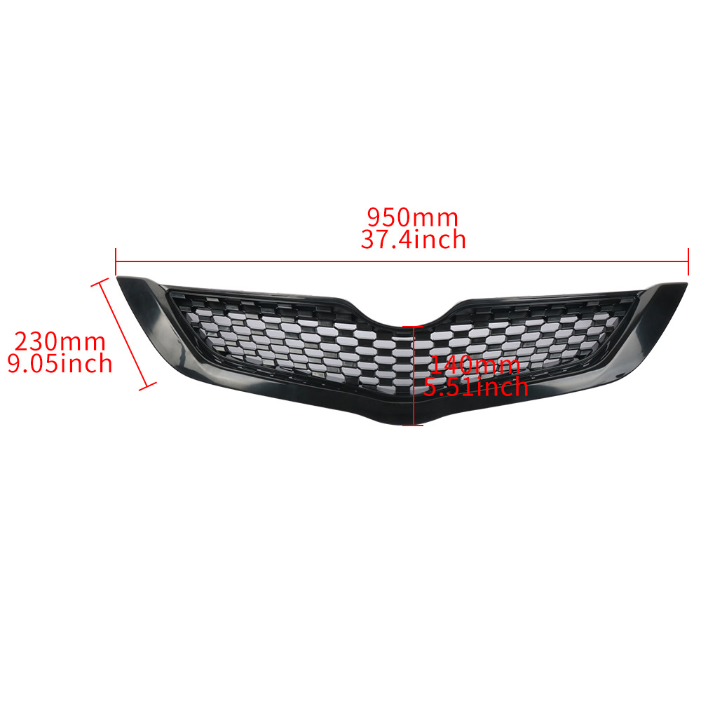 Suitable for Toyota Vios Car Modification Front Bumper Ventilation Grille Cover 08-10 Carbon Pattern Optional