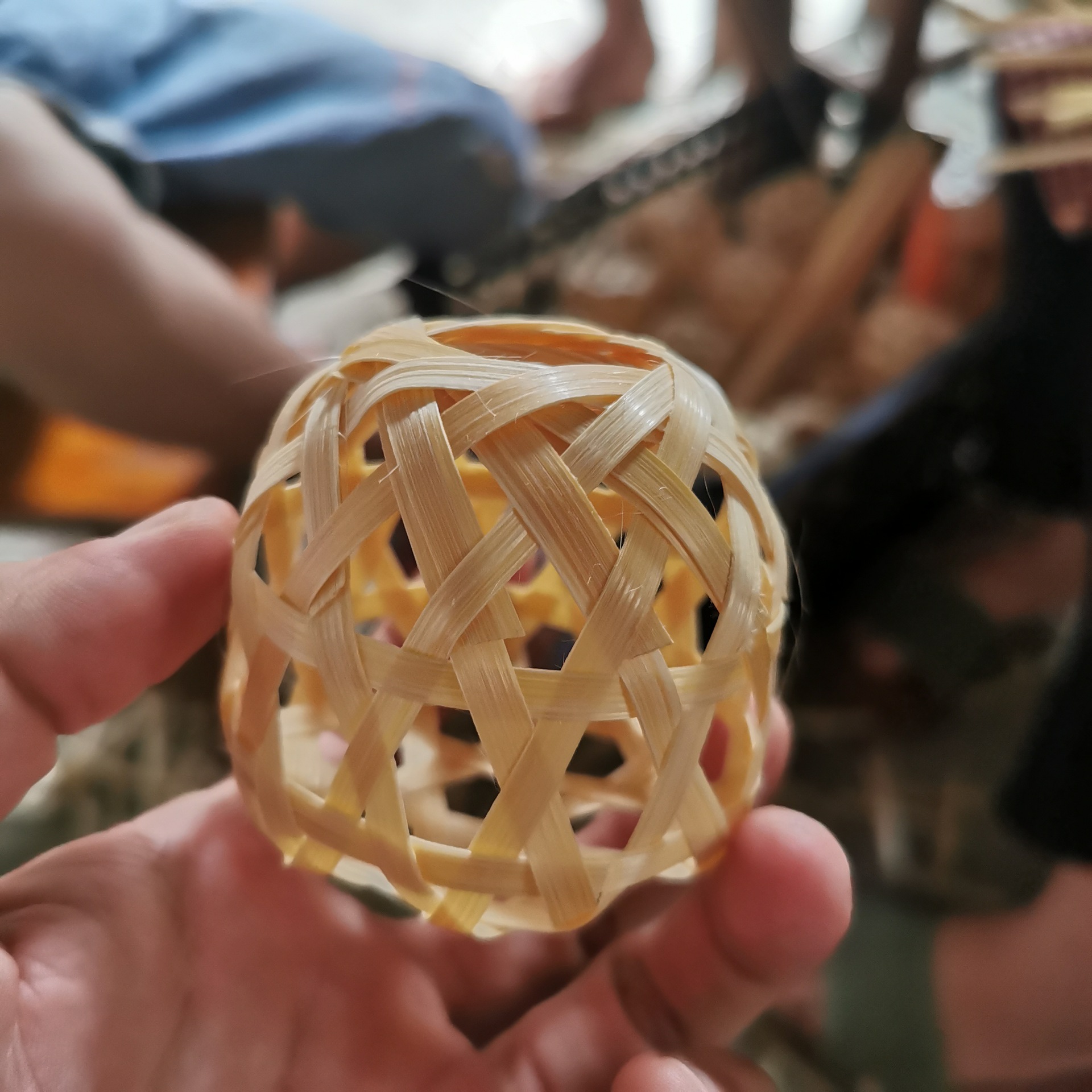 Оптовая ручная работа из бамбука и ротанга, плетёные мини-фонари, производитель праздничных DIY украшений