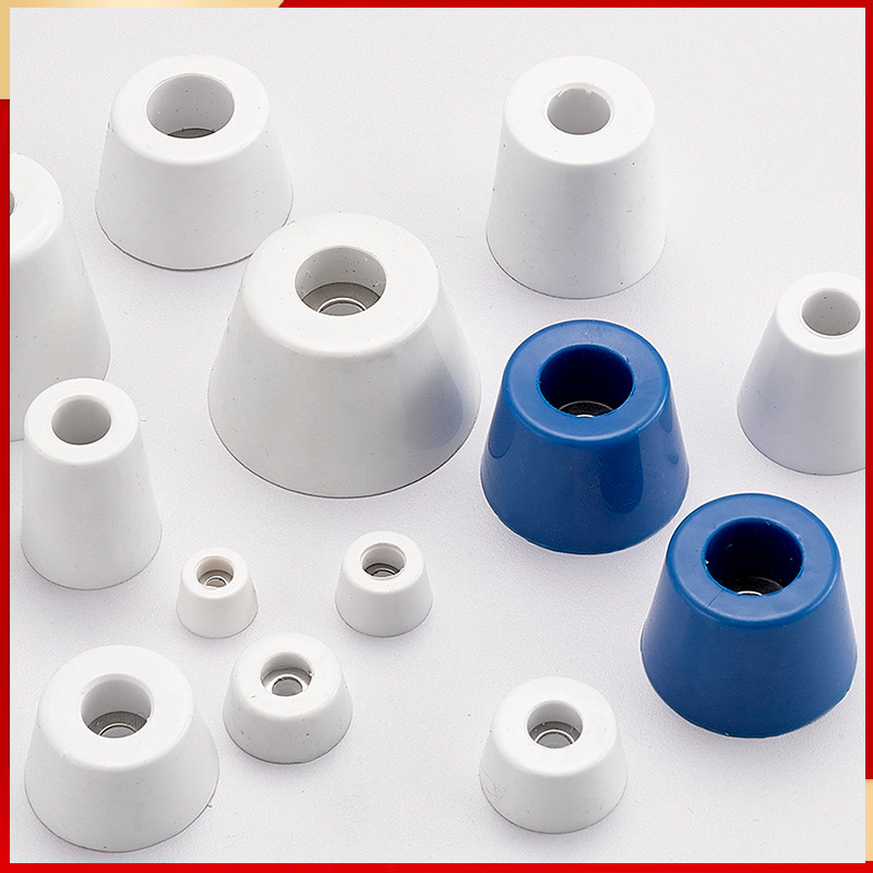 Environmental Protection Rubber Foot Pad Tapered Machine Foot Shock Absorbed Pad for Table and Chair Non-slip Foot Pad for Instrument Chassis Foot Increasing Machine Foot