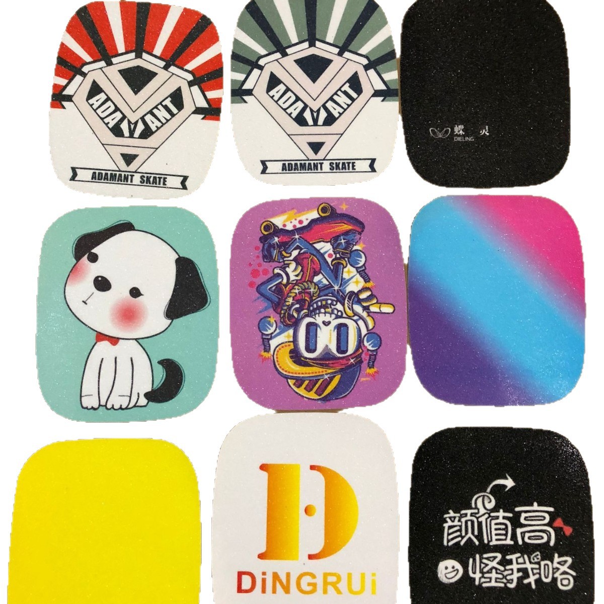 Scooter Colorful Non-Slip Sandpaper Colorful Patterned Sandpaper Wear-Resistant Waterproof Anti-Slip Stair Anti-Slip Stickers
