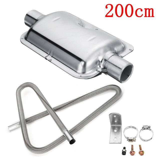 60Cm-300Cm Car Heater Accessories Exhaust Pipe Hose Silencer Diesel Parking Heater Exhaust Pipe