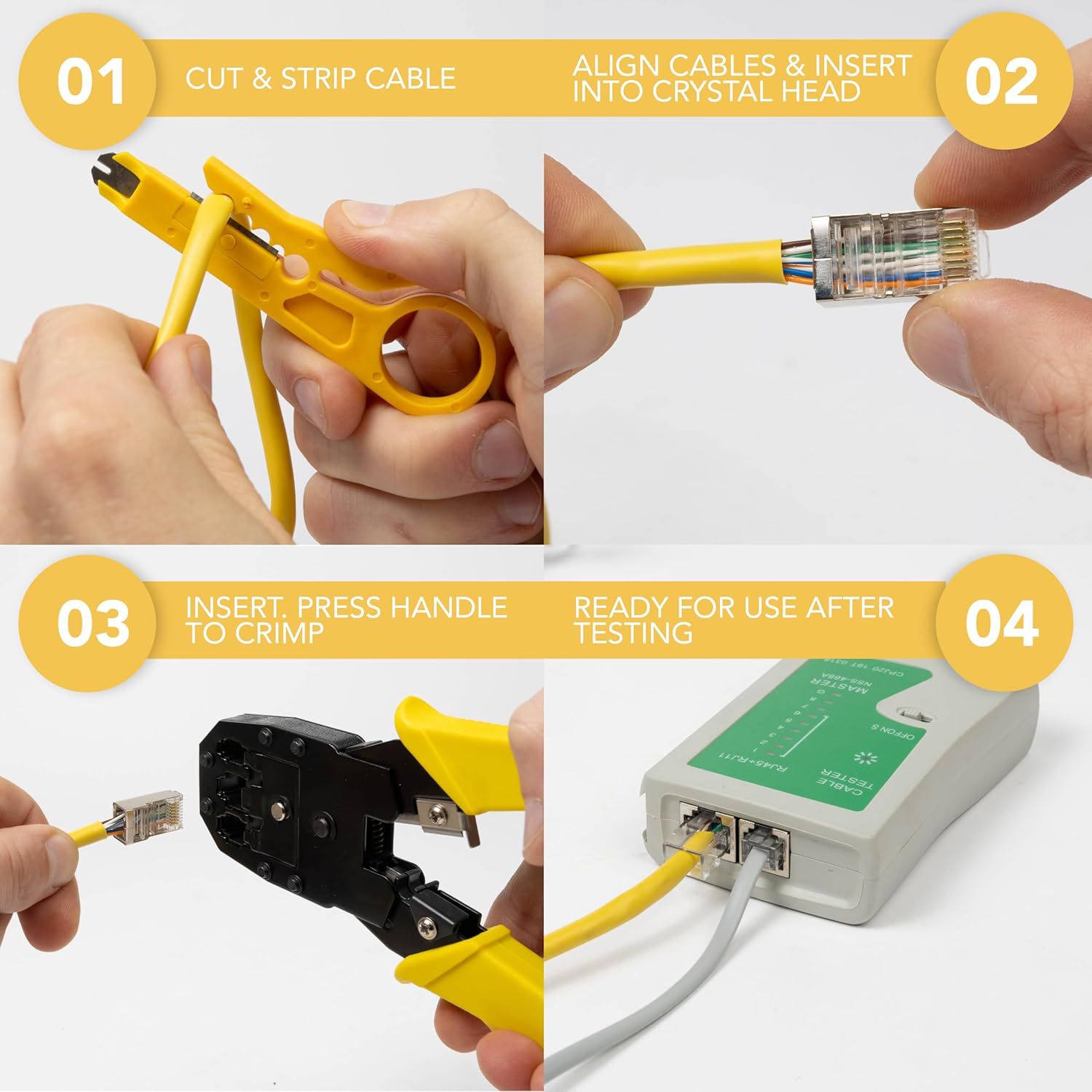 Blostm Netzwerk Werkzeug Set 9 in 1 - Installations Und Repa