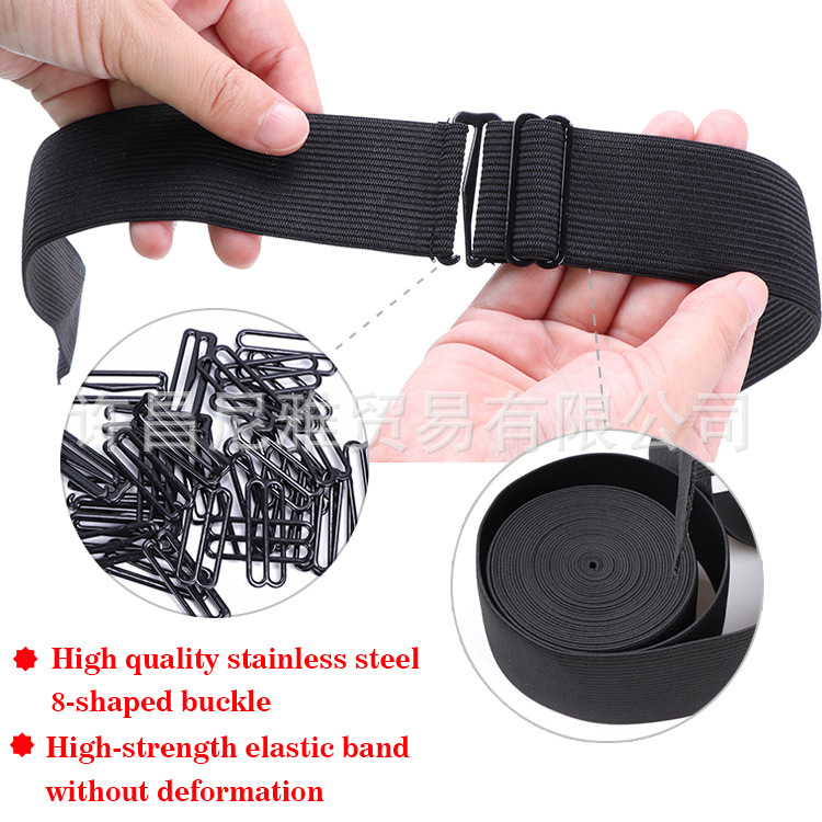Amazon AliExpress wig hair strap headgear adjustment elastic band 2.5 3 3.5cm underwear adjustment buckle