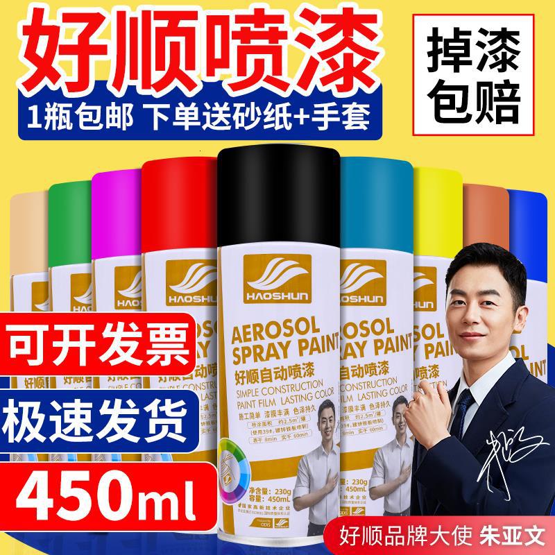 Automatic Hand Spray Paint Anti-Rust Metal Furniture Wood Paint Car Special Black White Silver Graffiti Paint