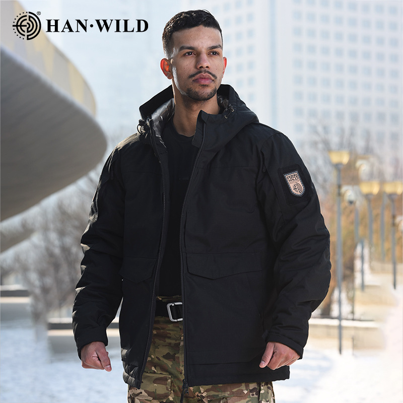 Hanye Heat Reflective Tactical Cotton Jacket for Men and Women Winter Outdoor Camouflage Warm Windbreaker Military Fans Battlefield Cotton Clothing Wholesale
