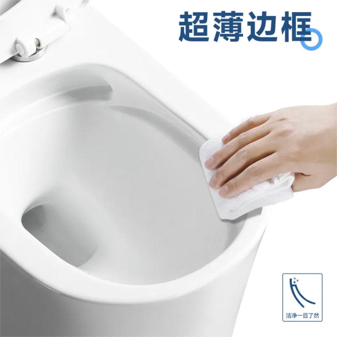 Bathroom Household Toilet Seat Large Diameter Anti-odor Anti-splash Silent Ultra-whirlpool Water-saving High-impact Toilet