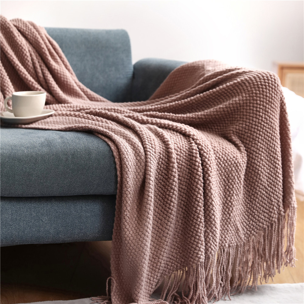 Sofa Blanket Blanket Blanket Pineapple Blanket Knitted Blanket Office Nap Small Blanket Air-conditioning Blanket Waffle Blanket