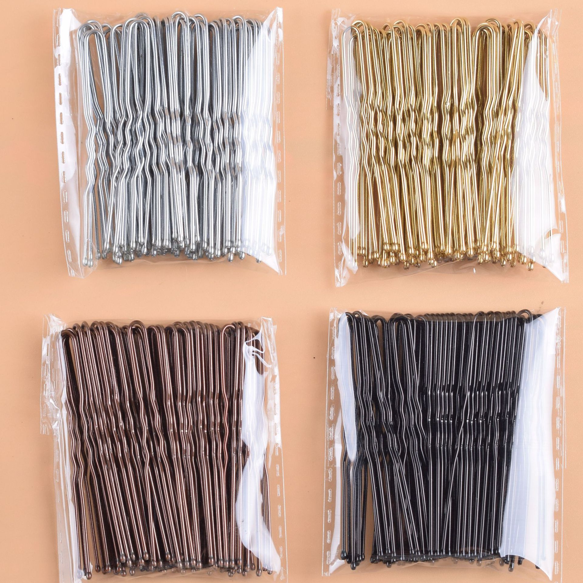 Черная U-образная заколка для волос, не легко покрывается лаком, женская заколка для волос, дисковая заколка, фиксированная заколка для волос