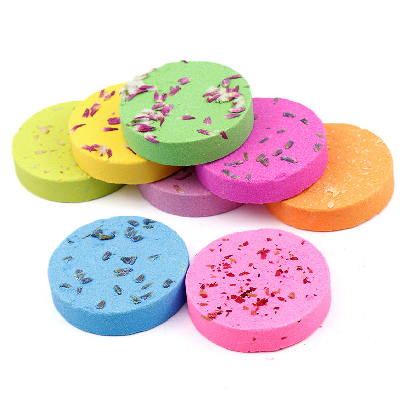 Cross-Border Shower Steamer Dried Flower Aromatherapy Shower Tablets Essential Oil Effervescent Bath Salt Tablets Fragrance Spa
