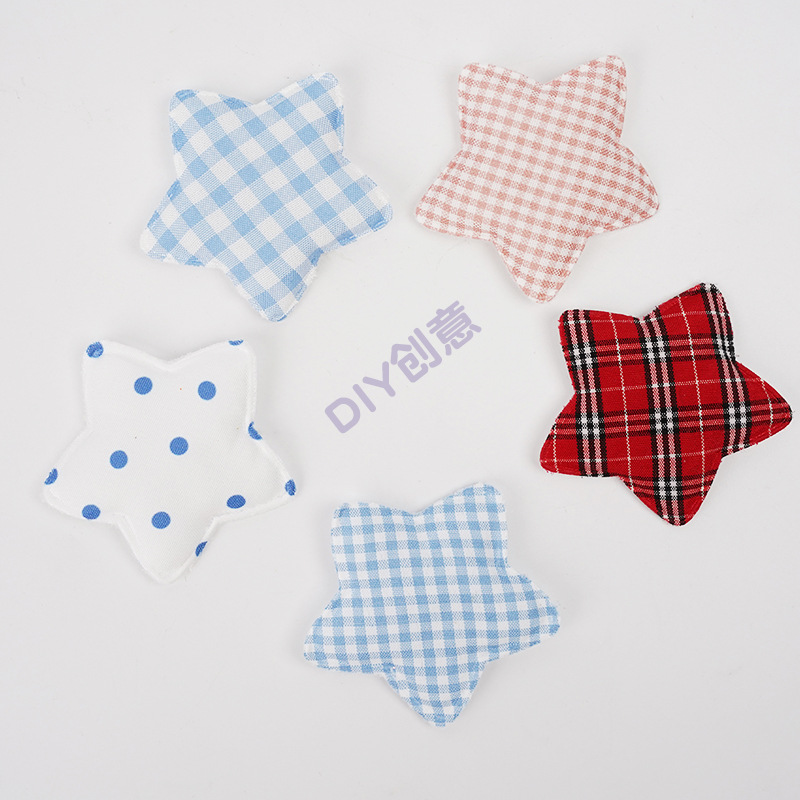 Creative Star Accessories New Fabric Plaid DIY Handmade Jewelry Accessories Kidsren's Toys Doll Clothing Accessories