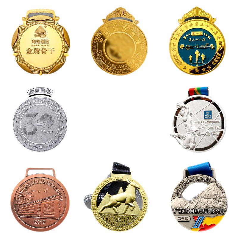 Medal Event Metal Paint Souvenir Marathon Sports Medal Hanging Tag Running Foreign Trade Export