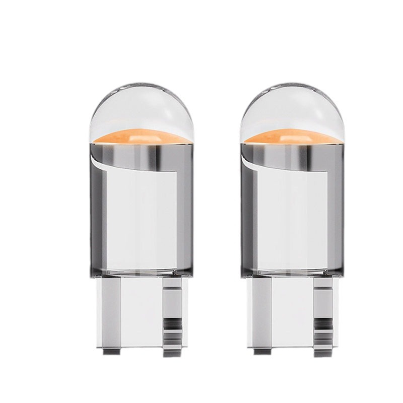 Car width indicator light T10 crystal transparent integrated LED car light COB highlight W5W license plate light reading light
