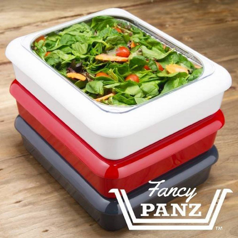 2 in 1 foil Fancy panz Tin Paper Preservation Box Tray Picnic Tin Paper Preservation Plastic Tray