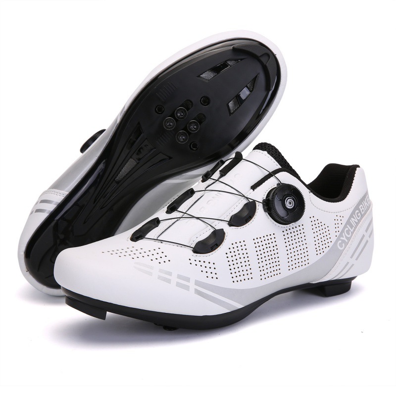 Factory direct mountain road car lock shoes four seasons hard bottom men's and women's breathable lock-free cycling shoes power bicycle shoes