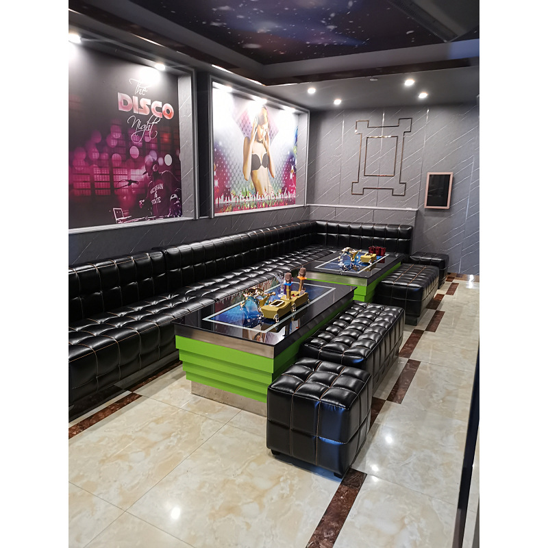 Ktv Sofa Combination Box Customized Nightclub Bar Club U-Shaped Deck Clear Bar Karaoke Restaurant Restaurant Home Theater