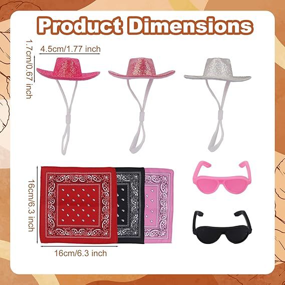 Desktop Little Goose Loose Powder Hat Glasses Clothes Set Cross-Border Duck Ornaments Non-Woven Small Hat Scarf Set