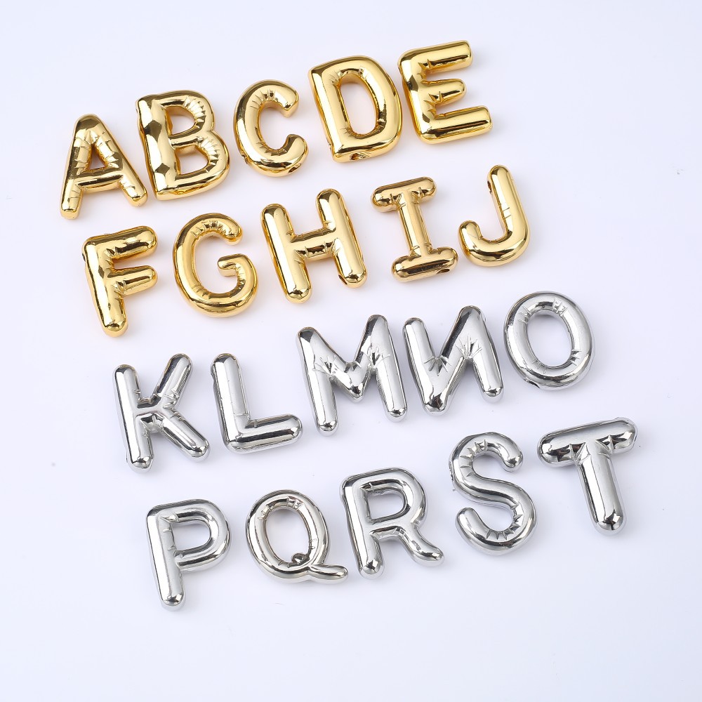 Популярный кулон с 26 английскими буквами Инстаграм пейзаж пузырь ювелирные изделия оптовая продажа