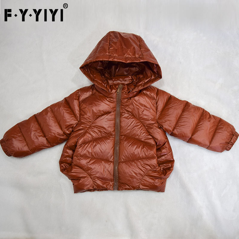 FY.YIYI white duck down new children's down jacket long sleeve children's down jacket wholesale a generation of hair