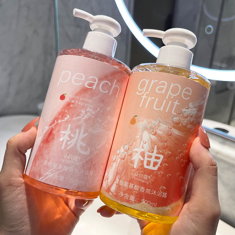 Duobicom amino acid fragrance shower gel encounter perfume shower gel peach summer anti-mite lasting fragrance