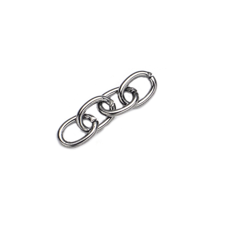 Colorful Electroplated Four-Section Chain Key Ring Connecting Chain Extension Chain Chain DIY Jewelry Accessories 4-Section Chain Metal Woven Chain