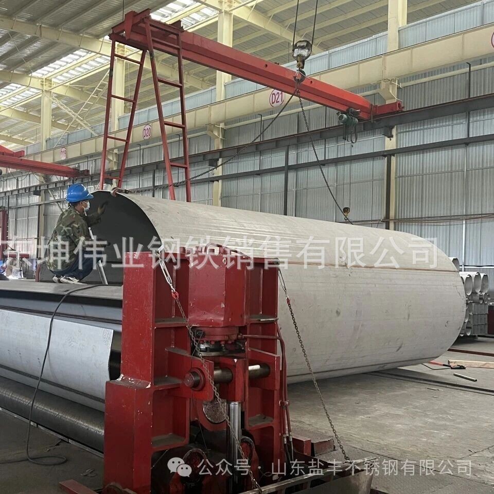304 Stainless Steel Industrial Welded Pipe Dn500 Large Diameter Low Pressure Stainless Steel Pipe Thick Wall 316L Stainless Steel Welded Pipe