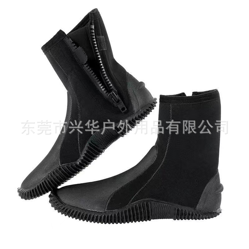 Spot 5mm Surfing Deep Diving River Tracing Shoes for Men and Women High-Top Non-Slip Diving Shoes with Sulfur Shoes Felt Soles with Sulfur Shoes