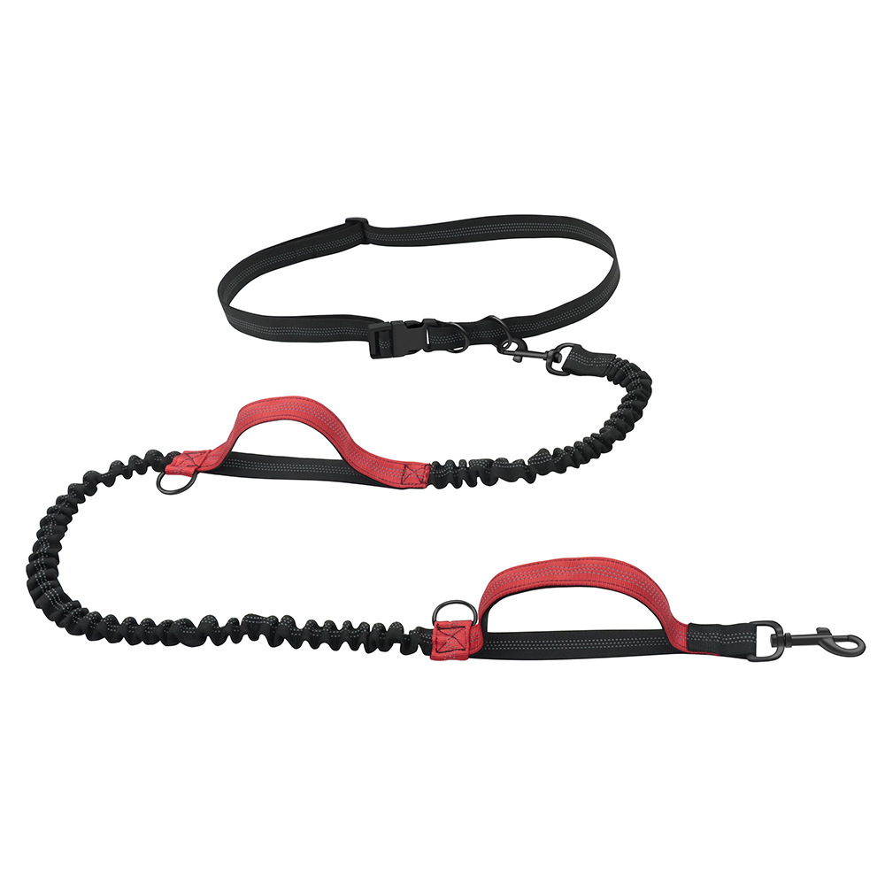 Pet Leash Portable Running Sports Leash Reflective Two-Hand Handle Telescopic Dog Leash Dog Chain Leash