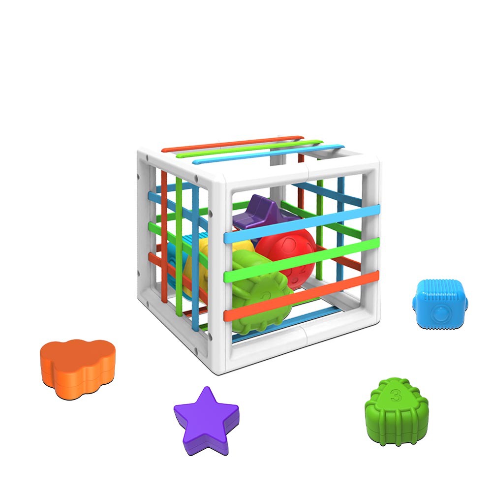 Spot Cross-Border Rainbow Cesele Toys Baby Early Education Shape Hand Fine Motor Training Square Toys