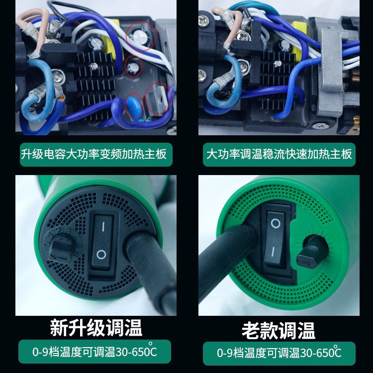 PVC plastic welding gun high power 2000W plastic floor coil geomembrane PE hot air gun PP sheet welding machine