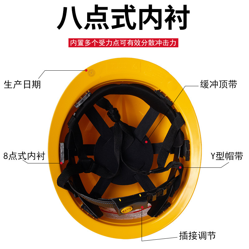 Wholesale anti-static safety helmet industrial mining site factory construction oil field energy gas GB ABS helmet