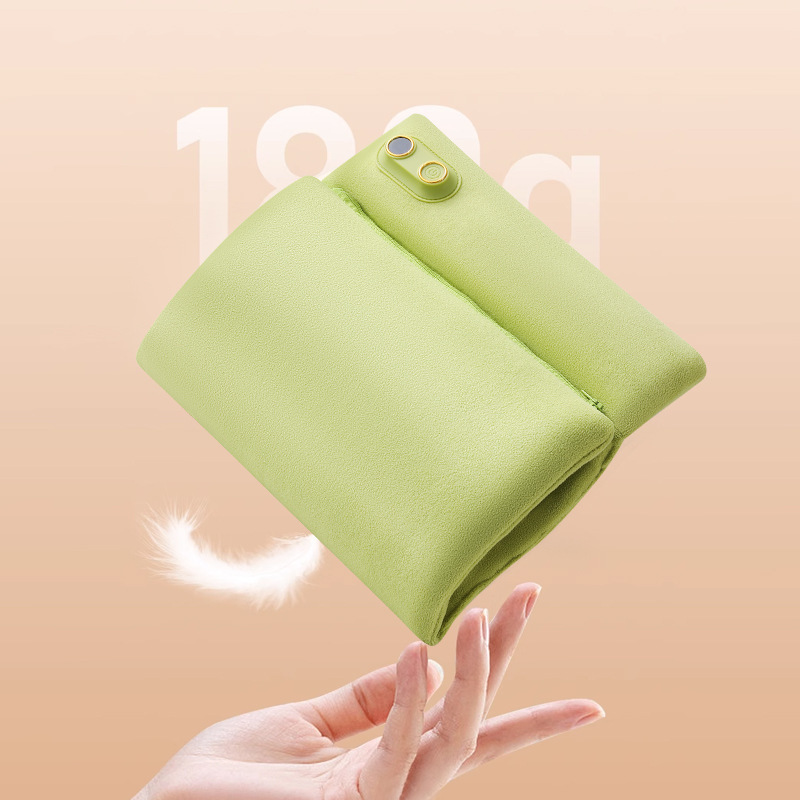 Graphene Rechargeable Hand Warmer Bag for Girls, Plush Hot Compress to Keep Warm, Water-Free Explosion-Proof Hot Water Bag to Warm the Belly