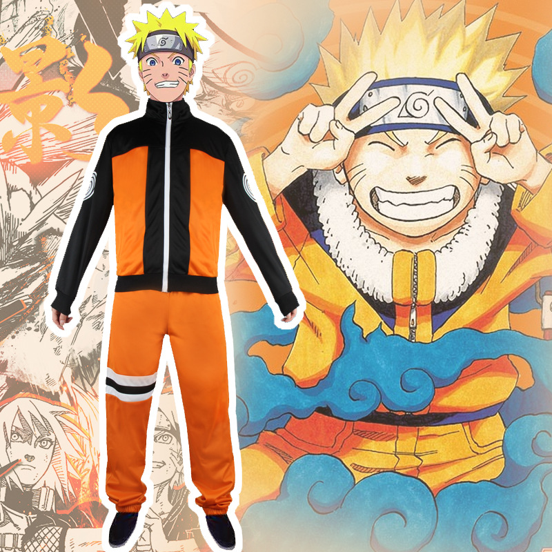 Костюм косплея Наруто Шиппуден Узумаки на Хэллоуин свитер брюки