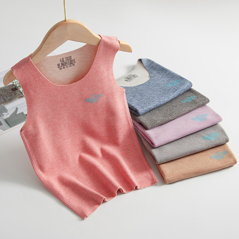 Детский теплый жилет из шелкового шерсти бесшовный осенне-зимний базовый жилет для мальчиков и девочек новый флисовый жилет 2023