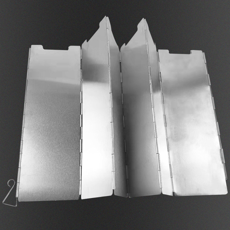 Outdoor Cassette Stove Windshield Stove Windproof Cover Gas Stove Burner Picnic Camping Style Baffle Gas Stove Windproof Plate