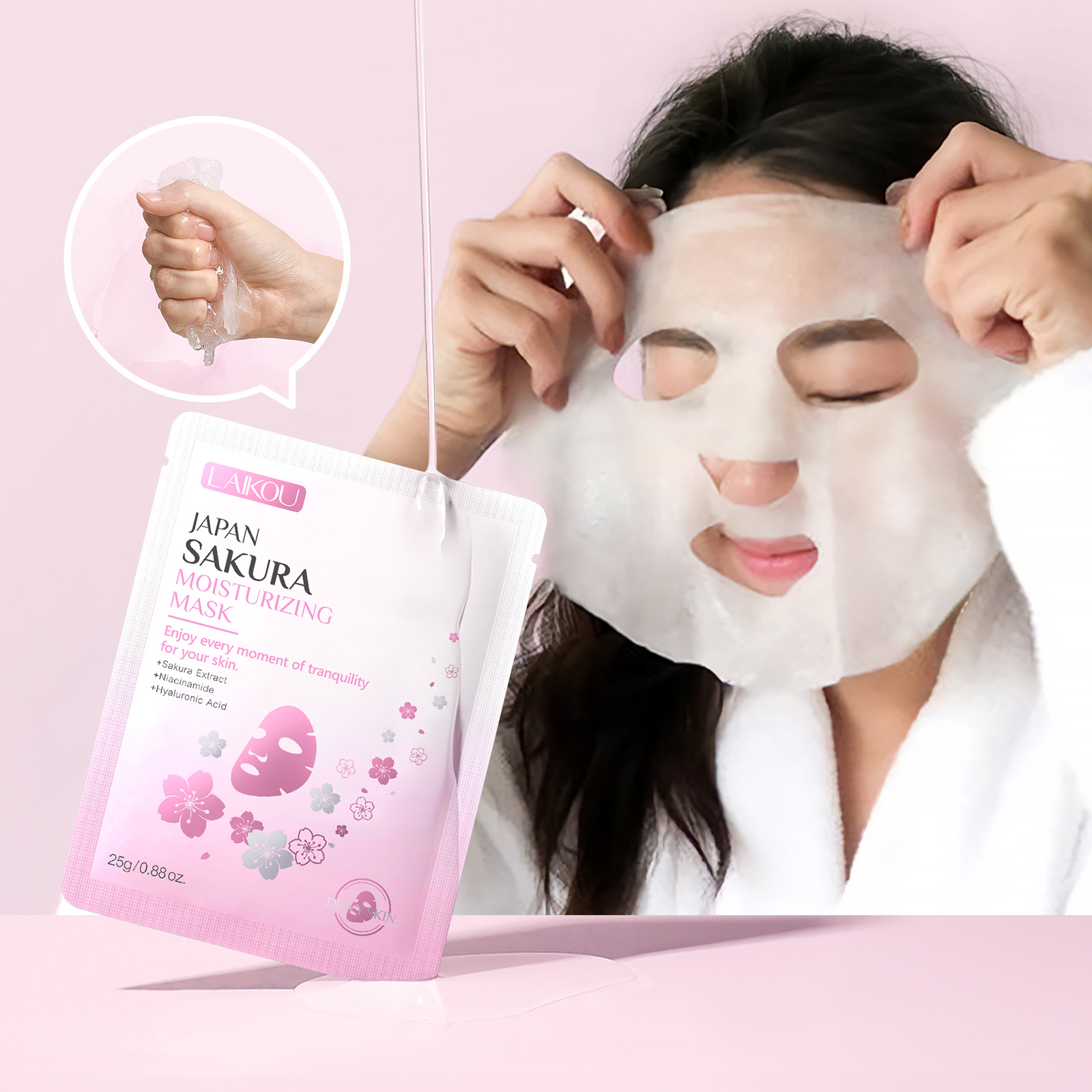 Кросс-Бордер LAIKOU маска с вишней 25г Увлажняющий патч