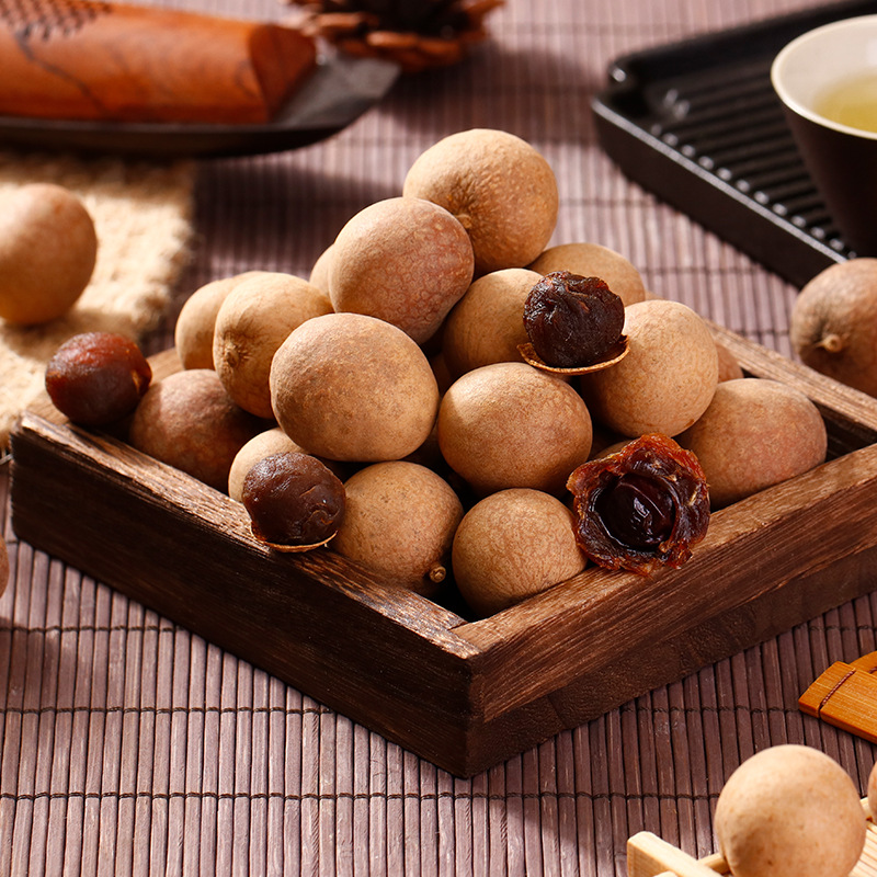 New goods dried longan full box 8A with Shell Dragon Eye meat thick core small longan Jade Ling cream casual snack dried longan meat wholesale