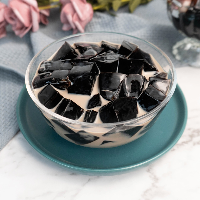 Guangxi Yufeng Black Jelly Powder 500g Jelly Powder for Home and Commercial Use, Homemade Ice Jelly Powder, Special Ingredient for Milk Tea Shops