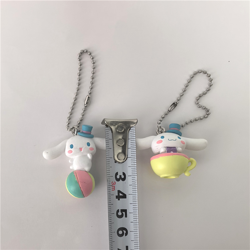 5 Sets of Cute Cartoon Circus Cinnamon Dogs, Big-Eared Dogs, Keychain Pendants, Toy Ornaments